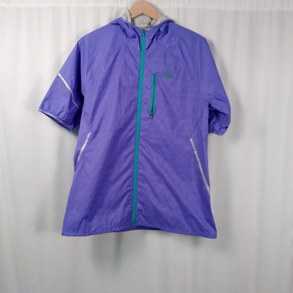 The North Face TNF Flight Series Running Jacket Womens L Purple Short Sleeve‎